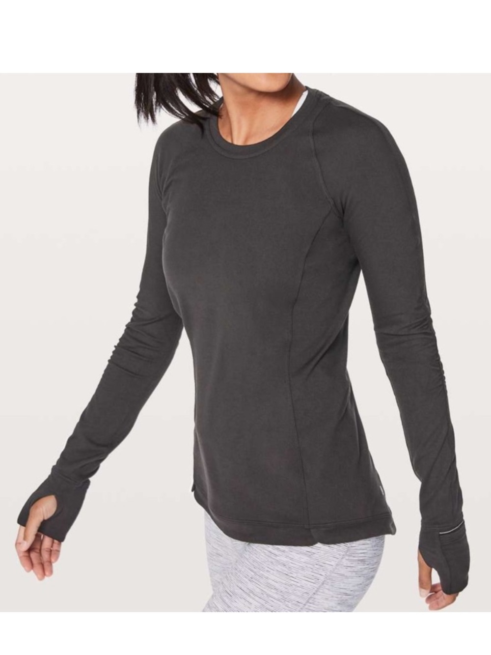 EUC Lululemon Runderful Long Sleeve Black Size 10